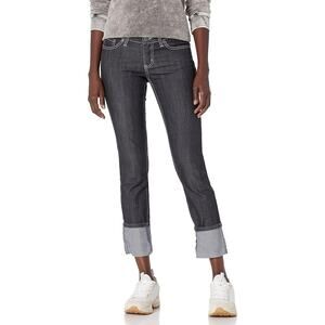 prAna Women's‎ Slim Jeans Size 10 Black Denim Mid-Rise Stretchy
